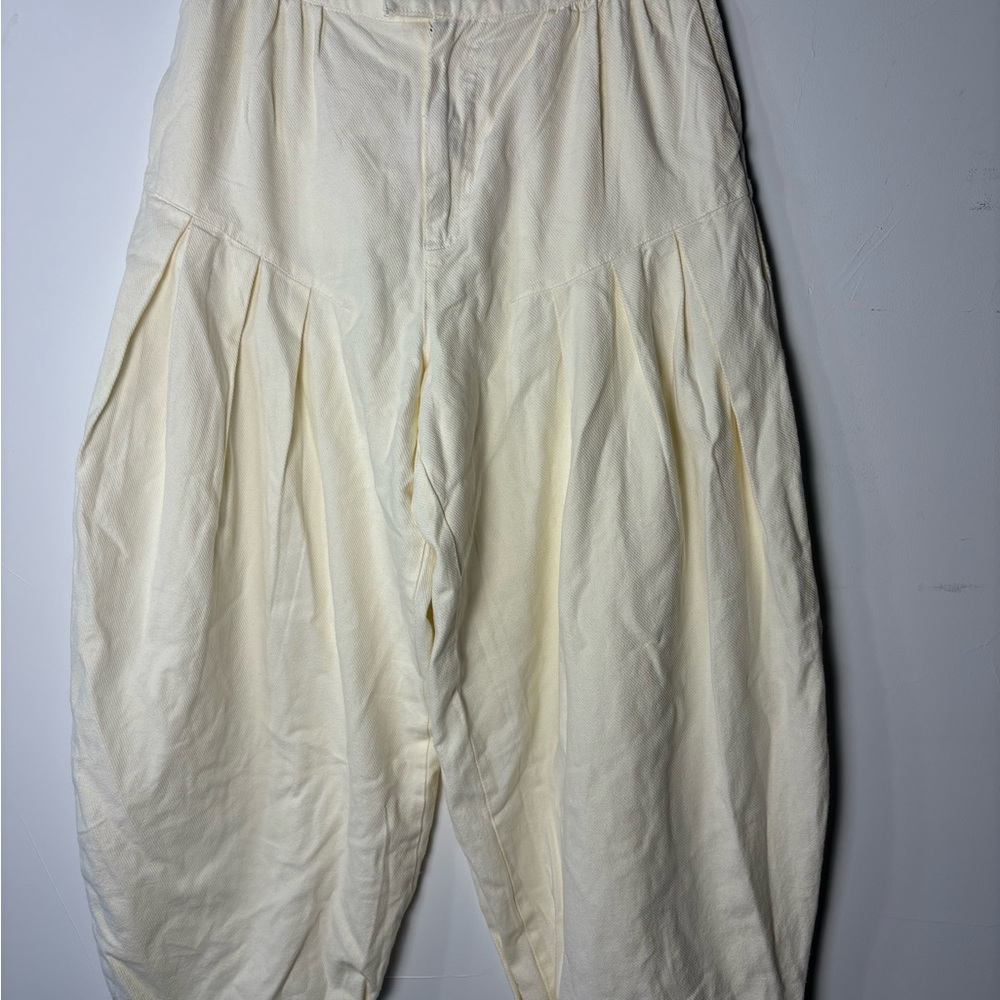Free People NWOT Cream Harem Ankle Pant 8